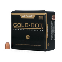 Brand: Speer Bullets | MPN: 3992 | Use: Defense | Caliber: .380 Caliber (.355 Diameter) | Grain: 90 | Bullet: Bonded Jacketed Hollow Point | MUNITIONS EXPRESS