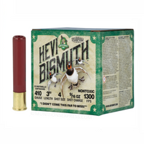 Brand: HEVI-Shot Ammo | MPN: HS19004 | Use: Hunting (Waterfowl) | Gauge: .410 Bore | Length: 3” | Shot Size: #4 | Shot Weight: 9/16 oz | MUNITIONS EXPRESS