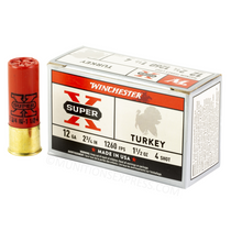 Brand: Winchester | MPN: X12MT4 | Use: Hunting (Turkey) | Gauge: 12 | Length: 2-3/4” | Shot Size: #4 | Shot Weight: 1-1/2 oz | MUNITIONS EXPRESS