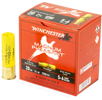 Brand: Winchester Ammo | MPN: MP2056 | Use: Hunting (Pheasant) | Gauge: 20 | Length: 2-3/4” | Shot Size: #5, #6 | Shot Weight: 1-3/8 oz | MUNITIONS EXPRESS