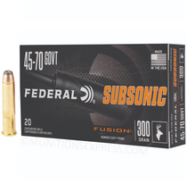 Federal Fusion Subsonic .45-70 Government 300gr Bonded Soft Point 20/Box