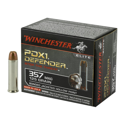 Winchester PDX1 Defender .357 Magnum 125gr Bonded Jacketed Hollow Point 20/Box