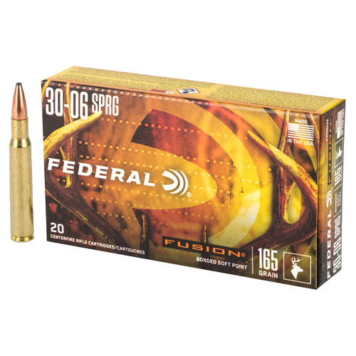 Federal Fusion .30-06 Springfield 165gr Spitzer Boat Tail 20/Box