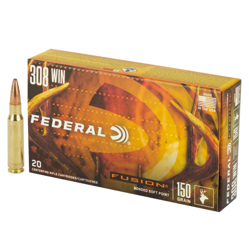 Federal Fusion .308 Winchester 150gr Spitzer Boat Tail 20/Box Federal Fusion .308 Winchester 150gr Spitzer Boat Tail 20/Box