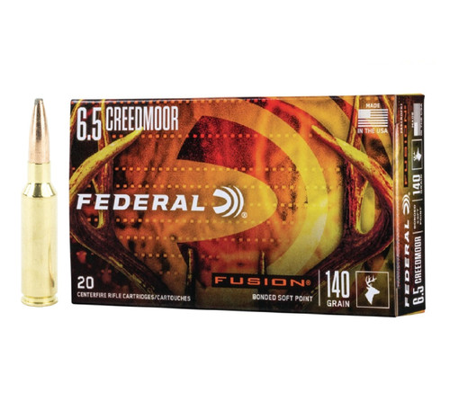 Federal Fusion 6.5mm Creedmoor 140gr Spitzer Boat Tail 20/Box Federal Fusion 6.5mm Creedmoor 140gr Spitzer Boat Tail 20/Box