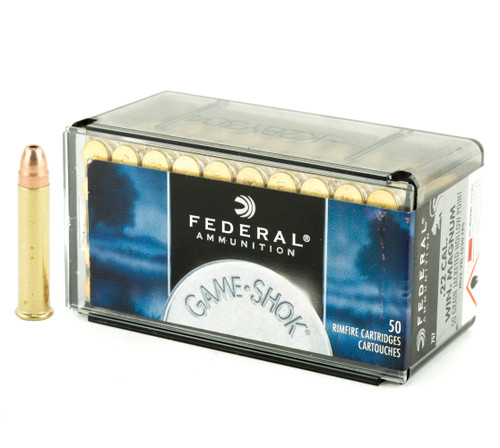 Federal Game-Shok .22 Winchester Magnum Rimfire (.22 WMR) 50gr Jacketed Hollow Point 50/Box Federal Game-Shok .22 Winchester Magnum Rimfire (.22 WMR) 50gr Jacketed Hollow Point 50/Box