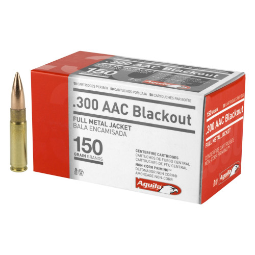 Aguila .300 AAC Blackout 150gr Full Metal Jacket 50/Box Aguila .300 AAC Blackout 150gr Full Metal Jacket 50/Box