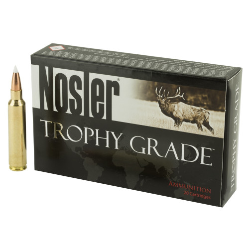 Brand: Nosler Ammo | MPN: 60117 | Use: Hunting (Deer, Elk) | Caliber: .30 Nosler | Grain: 180 | Bullet: Bonded Polymer Tip | MUNITIONS EXPRESS Brand: Nosler Ammo | MPN: 60117 | Use: Hunting (Deer, Elk) | Caliber: .30 Nosler | Grain: 180 | Bullet: Bonded Polymer Tip | MUNITIONS EXPRESS