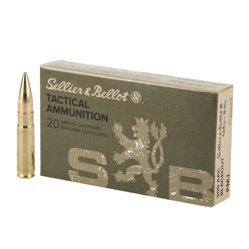 Sellier & Bellot .300 AAC Blackout 124gr Full Metal Jacket 20/Box Sellier & Bellot .300 AAC Blackout 124gr Full Metal Jacket 20/Box
