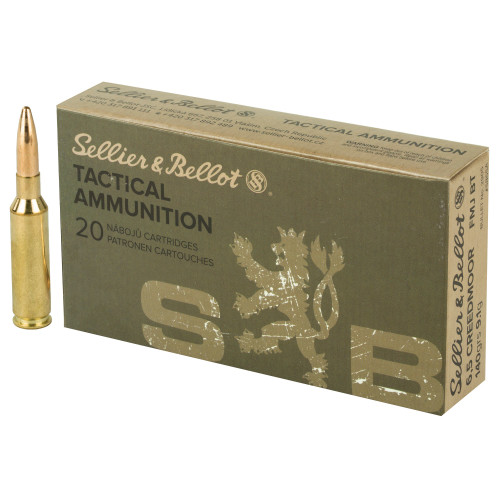 Brand: Sellier & Bellot Ammo | MPN: SB65A | Use: Target | Caliber: 6.5mm Creedmoor | Grain: 140 | Bullet: Full Metal Jacket | MUNITIONS EXPRESS Brand: Sellier & Bellot Ammo | MPN: SB65A | Use: Target | Caliber: 6.5mm Creedmoor | Grain: 140 | Bullet: Full Metal Jacket | MUNITIONS EXPRESS