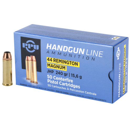 PPU (Prvi Partizan) .44 Magnum 240gr Jacketed Hollow Point 50/Box