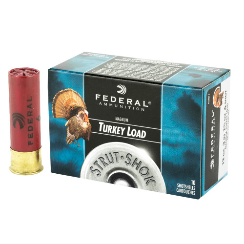 Federal Strut-Shok Turkey 12ga 3" 1-7/8 oz #6 Lead Shot 10/Box Federal Strut-Shok Turkey 12ga 3" 1-7/8 oz #6 Lead Shot 10/Box