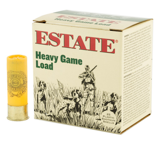 Estate Cartridge Heavy Game Load 20ga 2-3/4" 1 oz #8 Shot 25/Box Estate Cartridge Heavy Game Load 20ga 2-3/4" 1 oz #8 Shot 25/Box