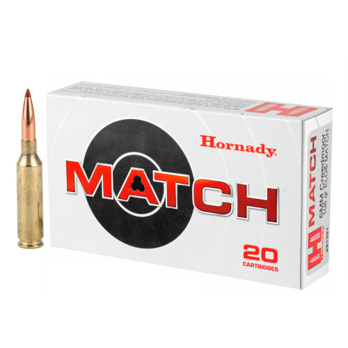 Brand: Hornady Ammo | MPN: 81391 | Use: Competition, Target | Caliber: 6mm Creedmoor | Grain: 108 | Bullet: Polymer Tip | MUNITIONS EXPRESS Brand: Hornady Ammo | MPN: 81391 | Use: Competition, Target | Caliber: 6mm Creedmoor | Grain: 108 | Bullet: Polymer Tip | MUNITIONS EXPRESS