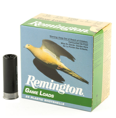 Remington Game Load 12ga 2-3/4" 1 oz #7-1/2 Shot 25/Box