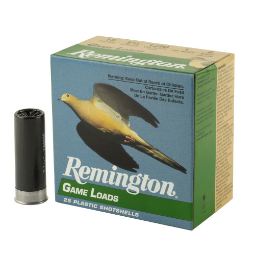 Remington Game Load 12ga 2-3/4" 1 oz #8 Shot 25/Box