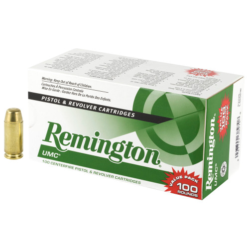 Remington UMC VALUE PACK .40 S&W 180gr Full Metal Jacket 100/Box Remington UMC VALUE PACK .40 S&W 180gr Full Metal Jacket 100/Box