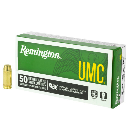 Remington UMC .40 S&W 180gr Full Metal Jacket 50/Box Remington UMC .40 S&W 180gr Full Metal Jacket 50/Box