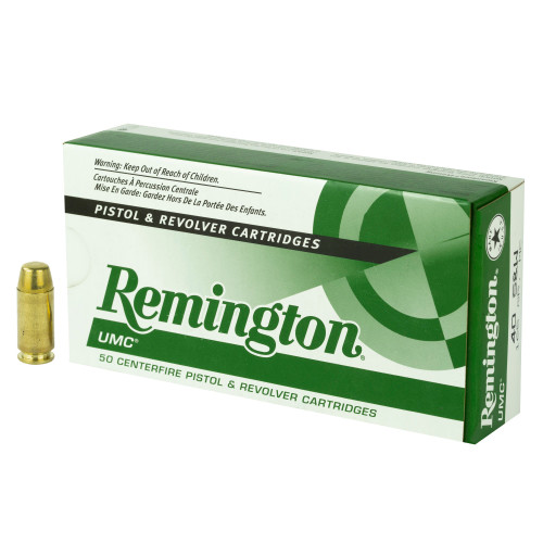Remington UMC .40 S&W 165gr Full Metal Jacket 50/Box Remington UMC .40 S&W 165gr Full Metal Jacket 50/Box