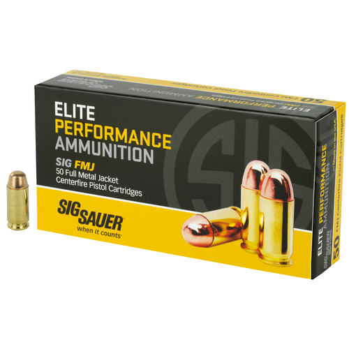 Brand: Sig Sauer Ammo | MPN: E40SB2-50 | Use: Target | Caliber: .40 S&W | Grain: 180 | Bullet: Full Metal Jacket | MUNITIONS EXPRESS Brand: Sig Sauer Ammo | MPN: E40SB2-50 | Use: Target | Caliber: .40 S&W | Grain: 180 | Bullet: Full Metal Jacket | MUNITIONS EXPRESS