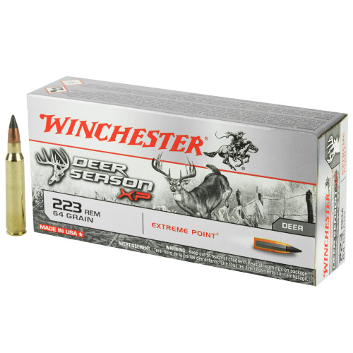 Winchester Deer Season XP .223 Remington 64gr Extreme Point Polymer Tip 20/Box Winchester Deer Season XP .223 Remington 64gr Extreme Point Polymer Tip 20/Box