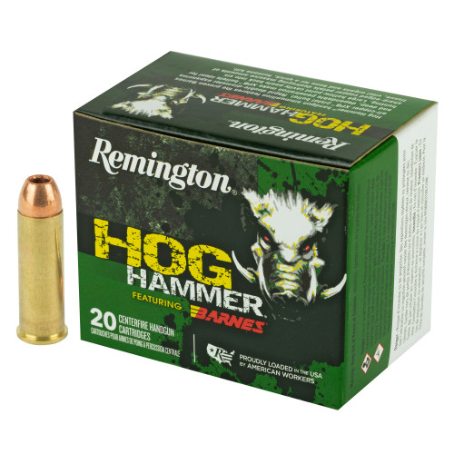 Brand: Remington Ammo | MPN: 27803 | Use: Hunting (Hogs) | Caliber: .41 Magnum | Grain: 180 | Bullet: Solid Copper Hollow Point | MUNITIONS EXPRESS Brand: Remington Ammo | MPN: 27803 | Use: Hunting (Hogs) | Caliber: .41 Magnum | Grain: 180 | Bullet: Solid Copper Hollow Point | MUNITIONS EXPRESS