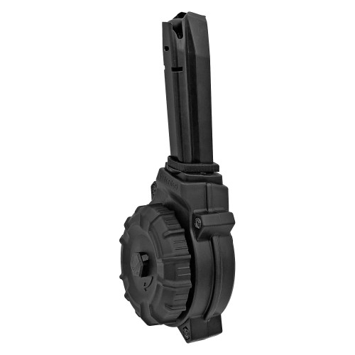 Brand: ProMag Magazines | MPN: DRM-A52 | Caliber: 9mm Luger | Firearm: Springfield Armory XD9 | Capacity: 50 Rounds | Color: Black | MUNITIONS EXPRESS Brand: ProMag Magazines | MPN: DRM-A52 | Caliber: 9mm Luger | Firearm: Springfield Armory XD9 | Capacity: 50 Rounds | Color: Black | MUNITIONS EXPRESS