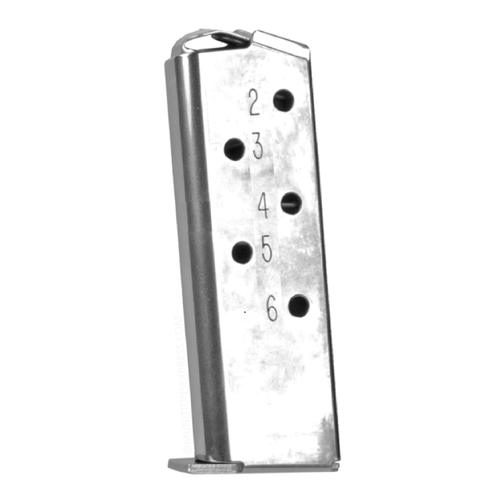 Brand: Kimber Magazines | MPN: 1200163A | Caliber: .380 ACP | Capacity: 6 Rounds | Firearm: Kimber Micro 380 | Finish: Stainless | MUNITIONS EXPRESS