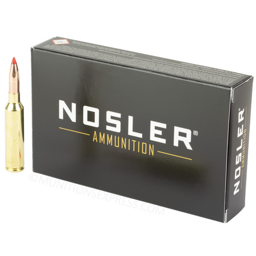 Brand: Nosler Ammo | MPN: 43465 | Use: Hunting (Deer, Elk) | Caliber: 7mm PRC | Grain: 160 | Bullet: Polymer Tip | MUNITIONS EXPRESS