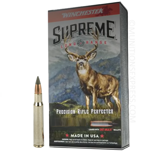 Brand: Winchester Ammo | MPN: S3006BC | Use: Hunting (Deer, Elk) | Caliber: .30-06 Springfield | Grain: 195 | Bullet: Polymer Tip | MUNITIONS EXPRESS