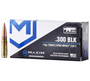 Brand: Maxim Defense Ammo | MPN: MXM-49004 | Use: Home Defense, Hunting | Caliber: .300 AAC Blackout | Grain: 115 | Bullet: Solid Copper Spun | MUNITIONS EXPRESS