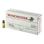 Brand: Winchester Ammo | MPN: USA9F | Use: Target | Caliber: 9mm Luger | Grain: 90 | Bullet: Frangible | MUNITIONS EXPRESS