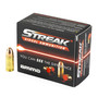 Brand: Ammo, Inc. STREAK Ammo | MPN: 9115TMC-STRK-RED | Use: Target | Caliber: 9mm Luger | Grain: 115 | Bullet: Full Metal Jacket | MUNITIONS EXPRESS