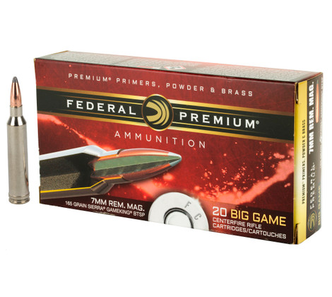 Federal Premium Vital-Shok 7mm Remington Magnum 165gr Sierra