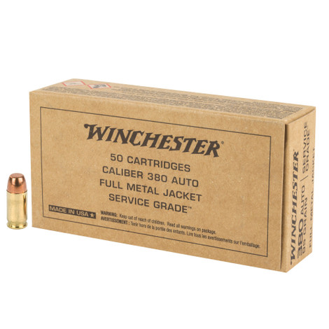 Winchester Military Service Grade .380 ACP 95gr Full Metal