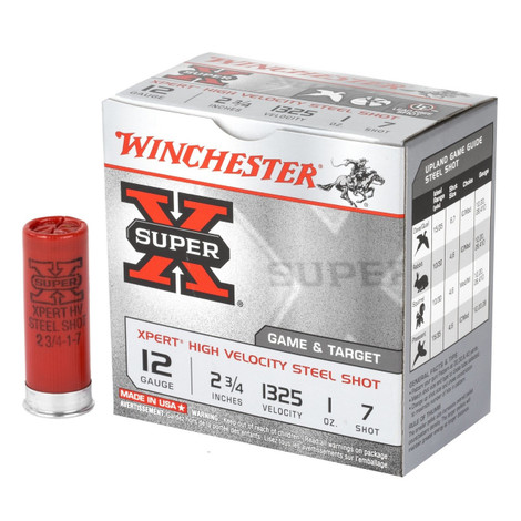 Cheap 12 Gauge Steel Shot - 2-3/4 Steel Shot Target shells - 1 oz - #7 -  Winchester Xpert Game and Target - 25 Rounds