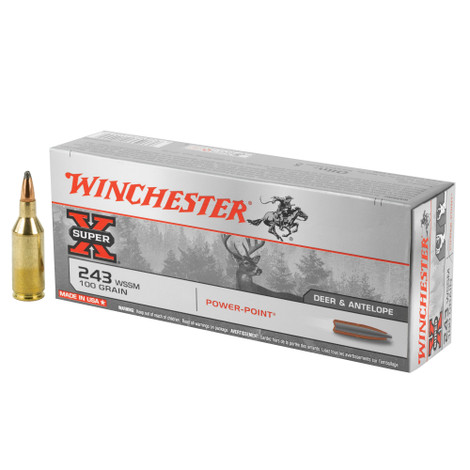 Winchester Super-X .243 Winchester Super Short Magnum (WSSM) 100gr