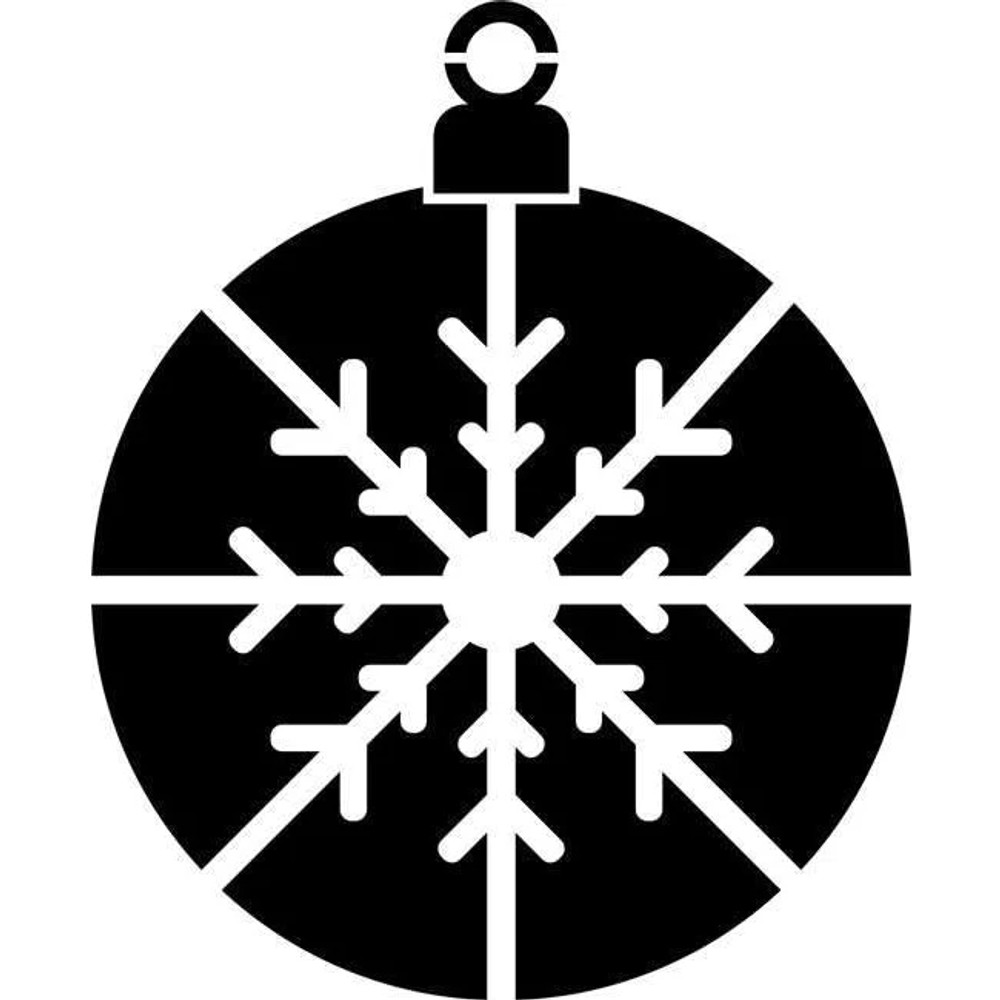 Christmas Wall Stencils - Snowflake Ornament