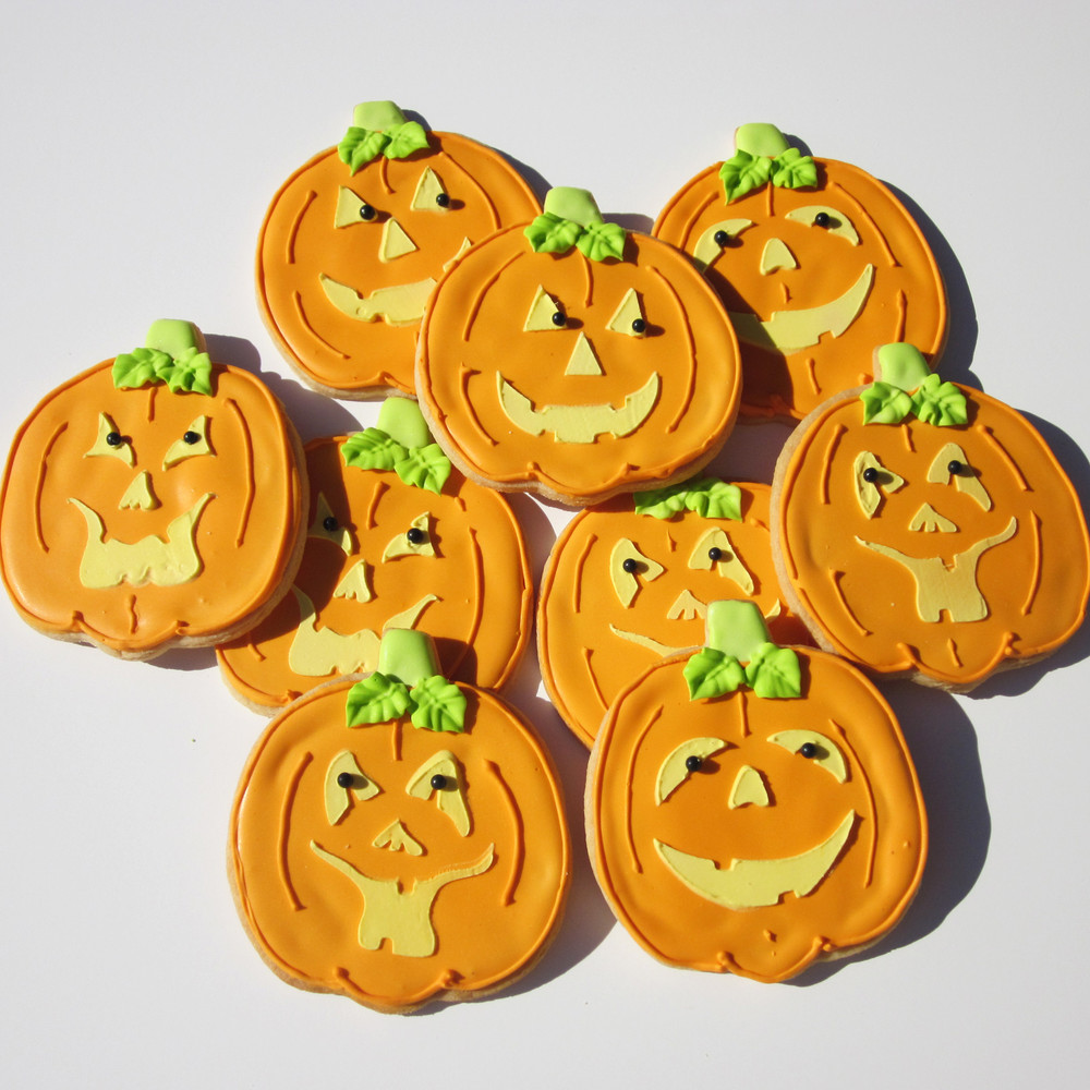 Jack-O-Lantern Pumpkin Halloween Faces Cookie Stencil SKU #C178