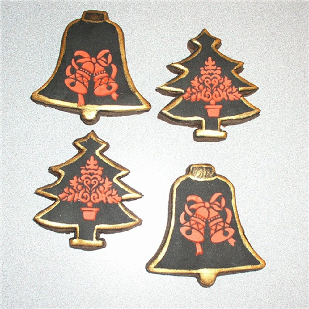 1.5 Inch Small Christmas Candy and Cookie Stencil Set