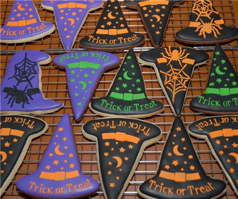 Halloween Witch Hat Cookie Stencil Set (no cutter) SKU #CS041