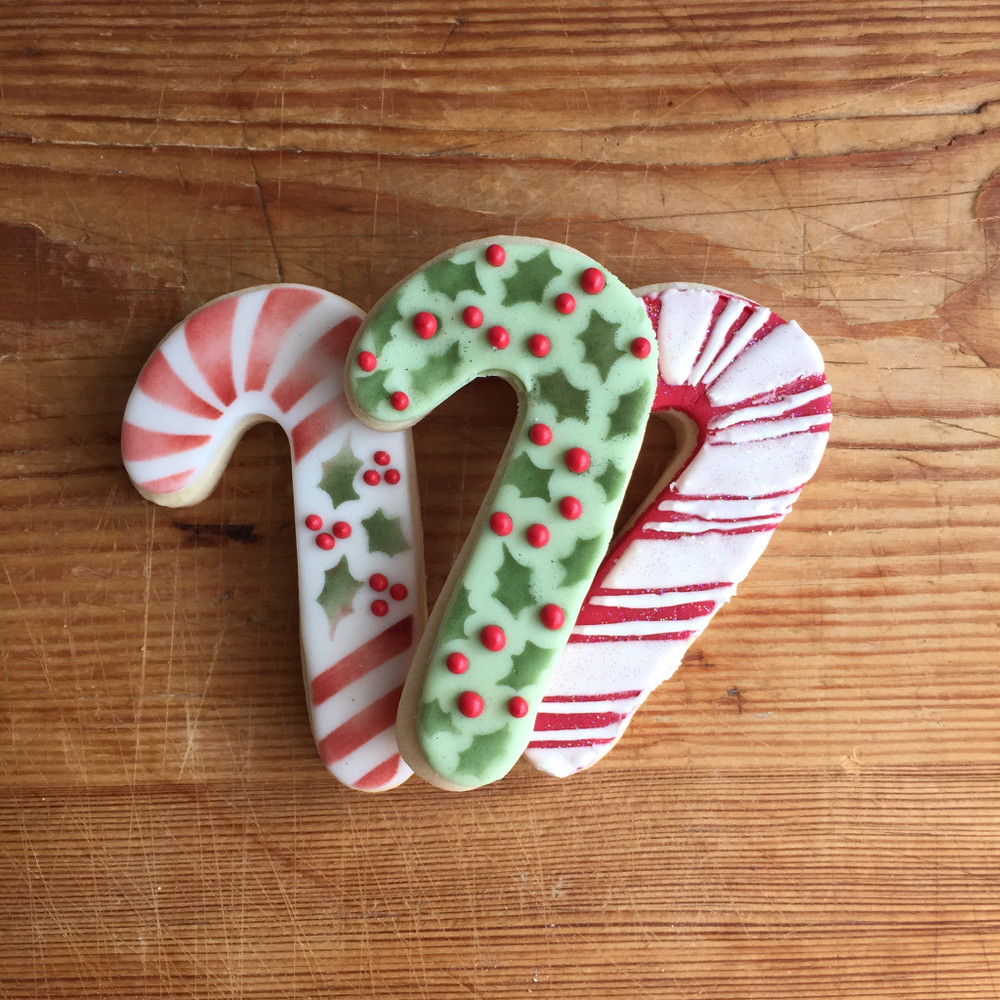 Candy Cane Cookie Cutter and Stencil Set