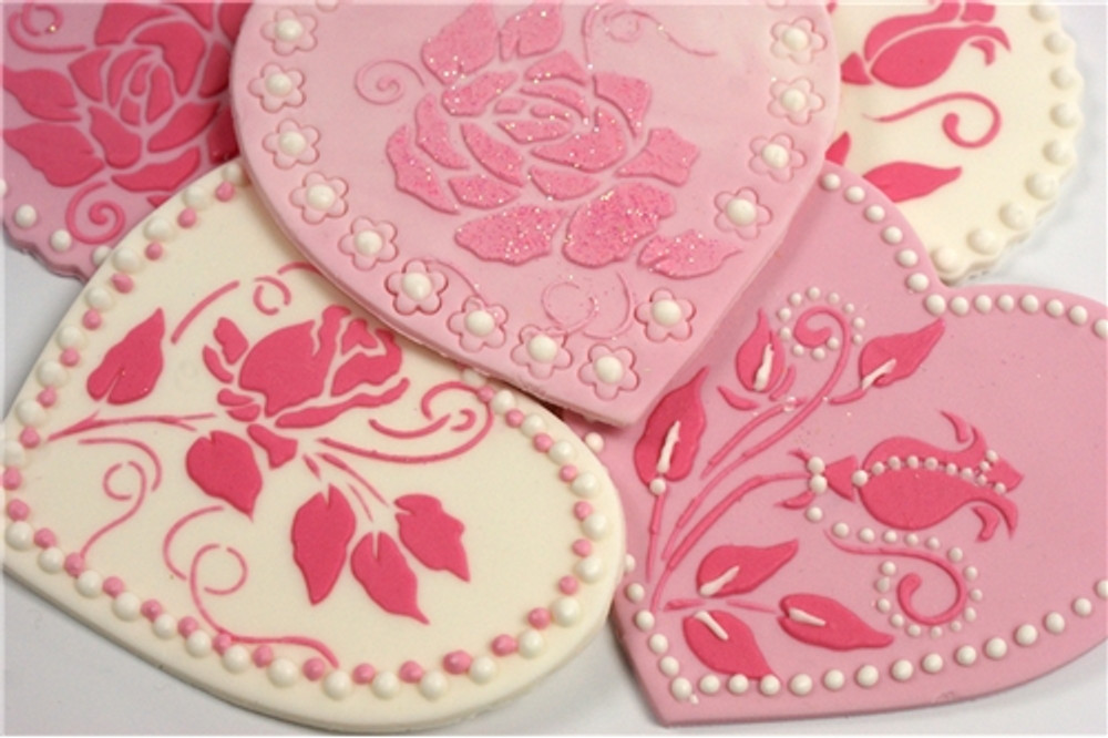Roses are Red Cookie Stencils SKU # C809