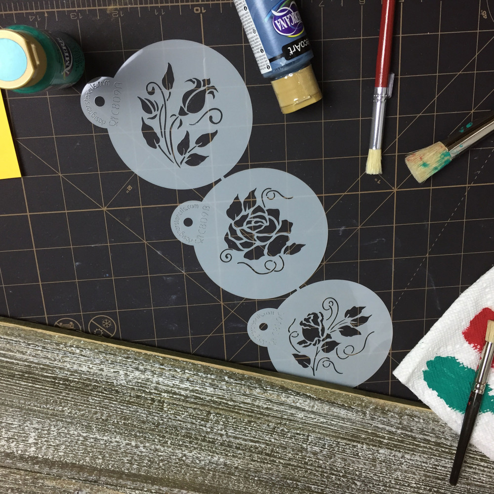 Roses are Red Cookie Stencils SKU # C809