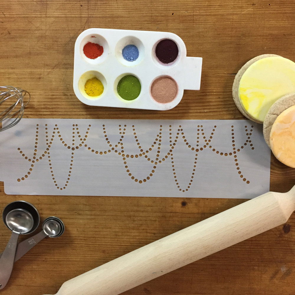 Draping Pearls Cake Stencil SKU #C920