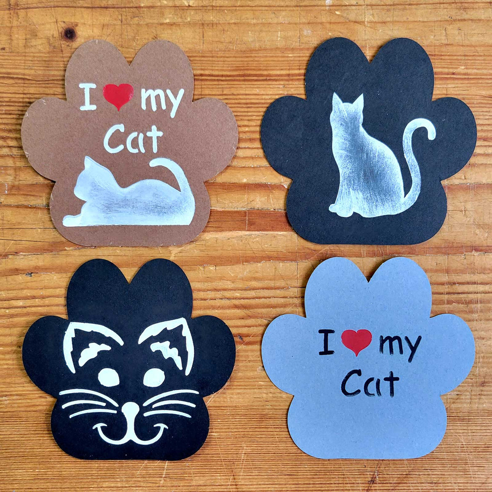 I Love My Cat Cookie and Craft Stencil Crafts
