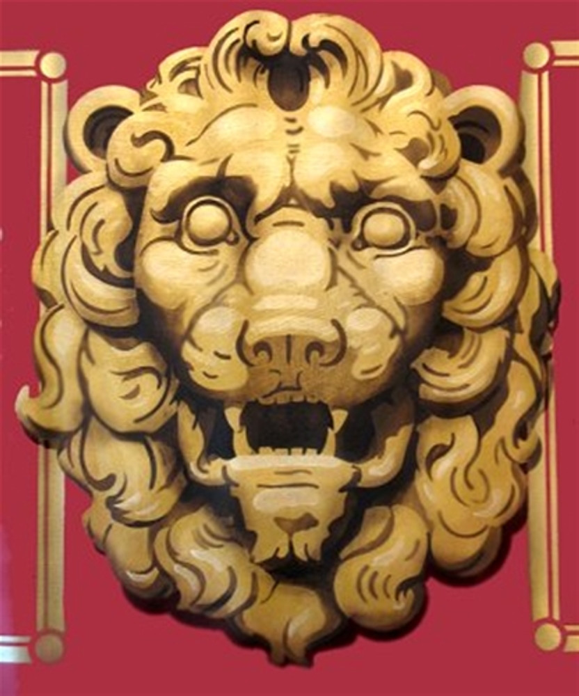 Lion Head Stencil by Jeff Raum SKU #JR29