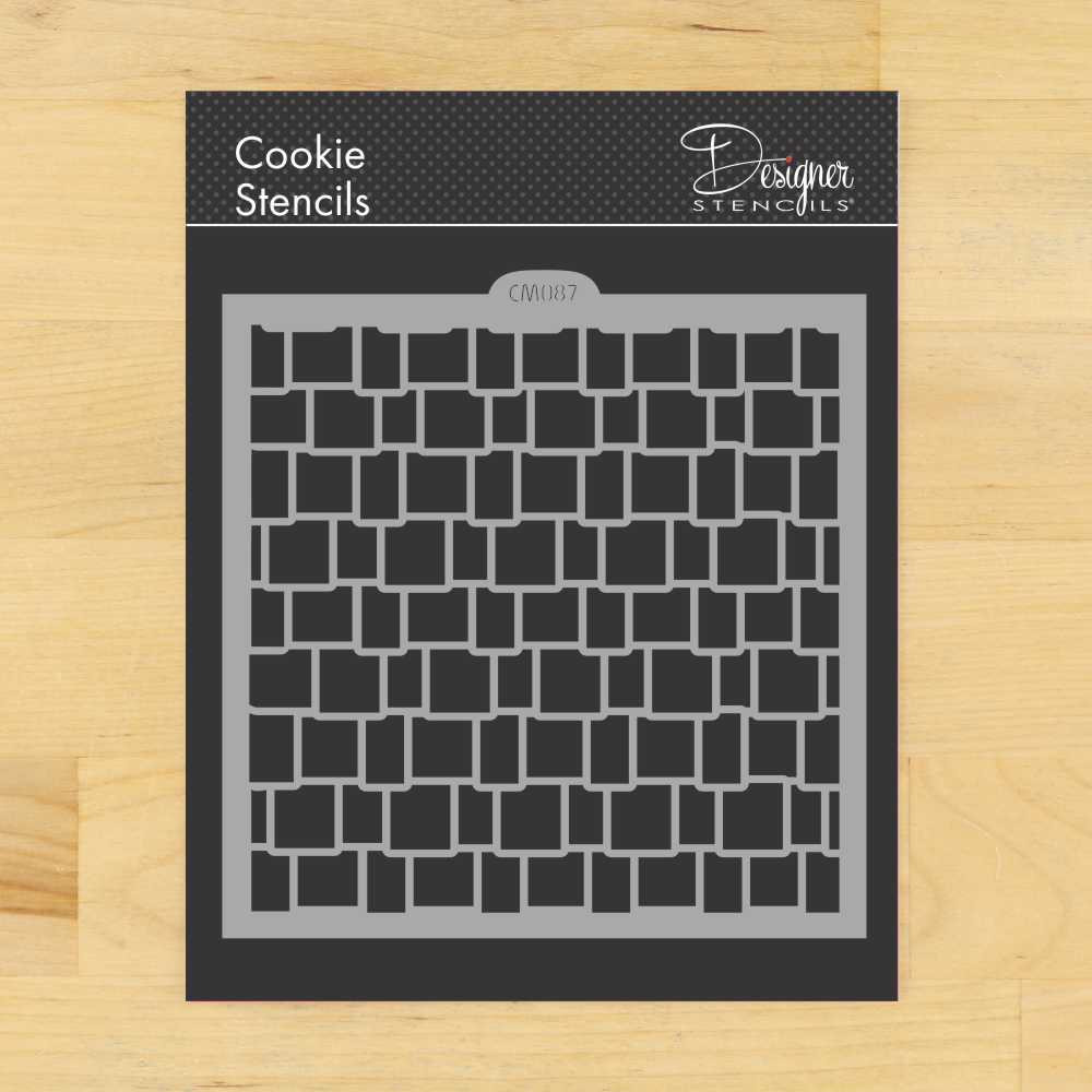 Cedar Shake Roof Cookie and Craft Stencil
