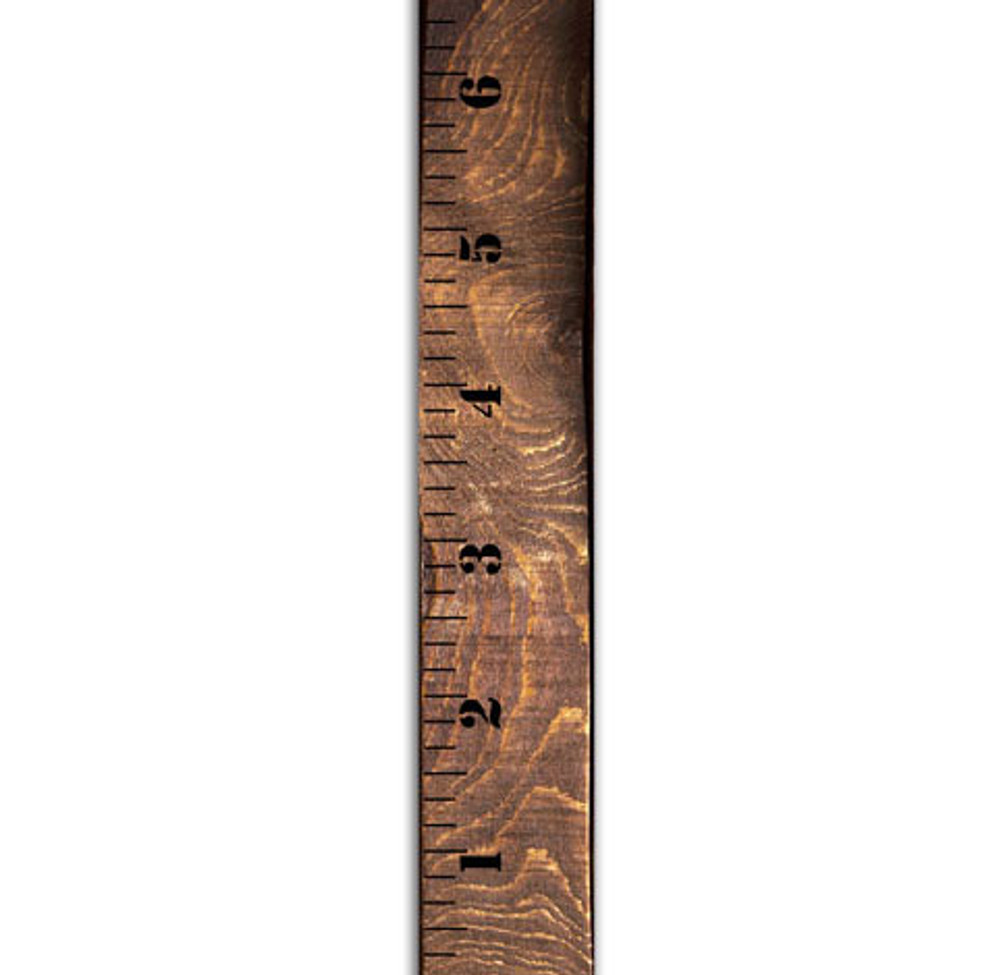 Simple Growth Chart Wall Stencil (6 Inch Wide)
