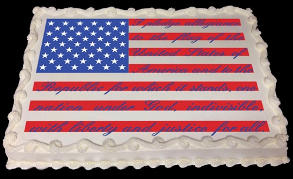 Pledge of Allegiance Flag Cake/Craft Stencil SKU #C1060